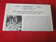 Load image into Gallery viewer, Vintage Adult XXX VHS Porn Tape Adult Video Womens Wrestling SV-108 Smorgasbord  BS

