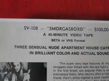 Load image into Gallery viewer, Vintage Adult XXX VHS Porn Tape Adult Video Womens Wrestling SV-108 Smorgasbord  BS
