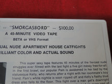 Load image into Gallery viewer, Vintage Adult XXX VHS Porn Tape Adult Video Womens Wrestling SV-108 Smorgasbord  BS
