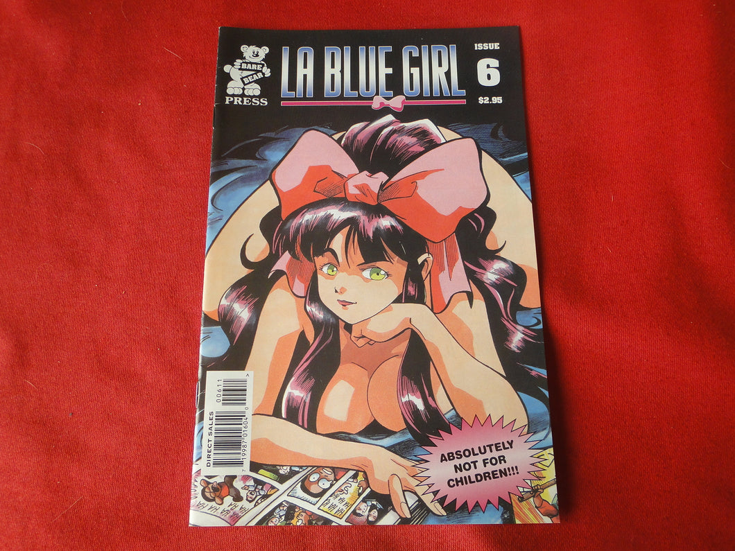 Vintage Nude Erotic Sexy Adult Men's Comic Book LA Blue Girl #6 1997     PB3