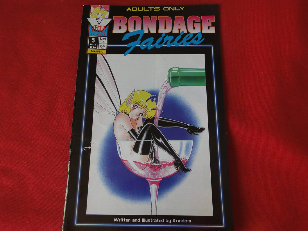 Vintage Nude Erotic Sexy Adult Men's Comic Book Bondage Fairies #5 July 1994  PB3