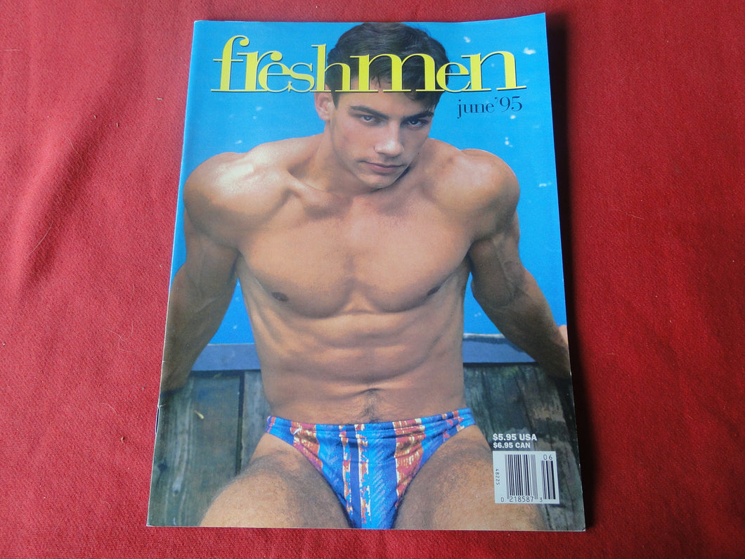 Vintage Adult Erotic Sexy Magazine Gay Interest Freshmen June 1995     JB40