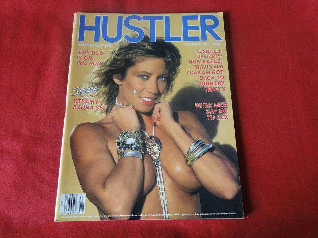 Vintage Nude Erotic Sexy Adult Magazine Hustler November 1987         JB33