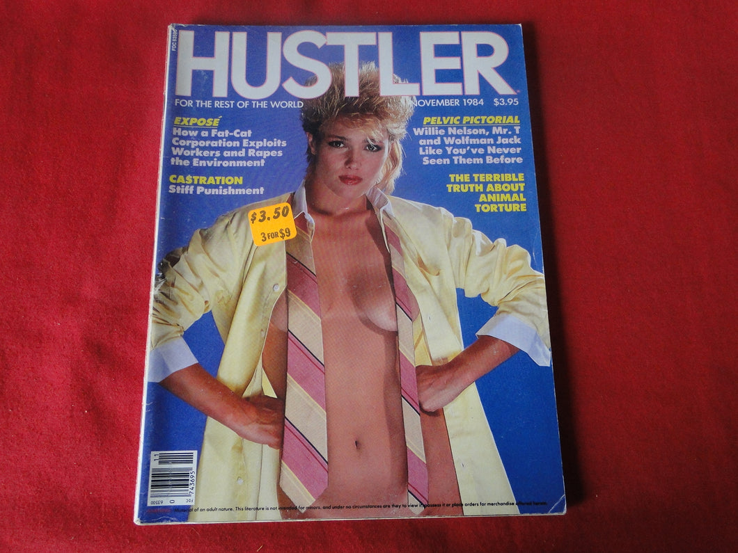 Vintage Nude Erotic Sexy Adult Magazine Hustler November 1984         JB33