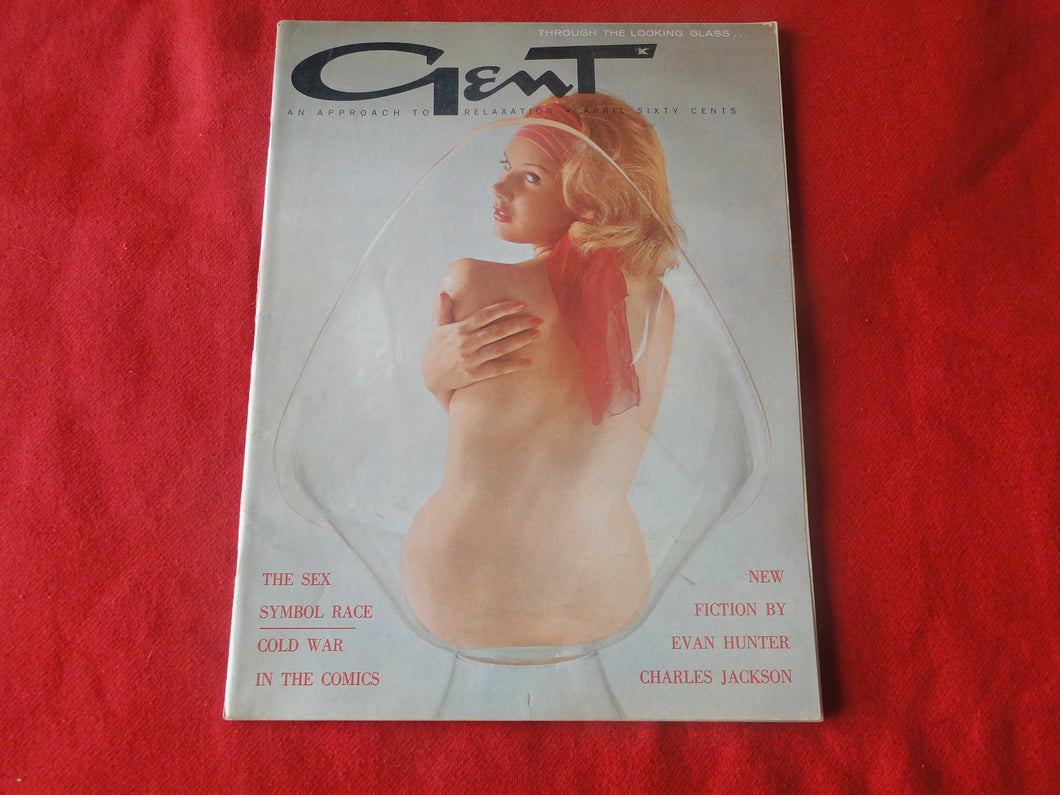 Vintage Nude Erotic Sexy Adult Magazine Gent April 1963        P89
