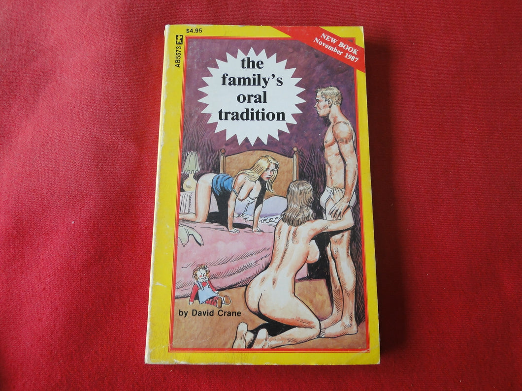 Vintage Erotic Adult Paperback Book/Novel The Family's Oral Tradition 1987 Greenleaf   PB1