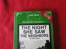Load image into Gallery viewer, Vintage Erotic Adult Paperback Book/Novel Greenleaf The Night She Saw The Neighbors 1988  A

