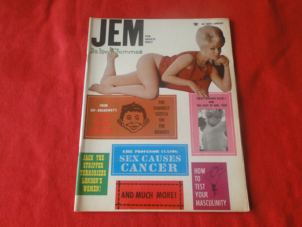 Vintage Nude Erotic Sexy Adult Magazine Jem 1966          P89