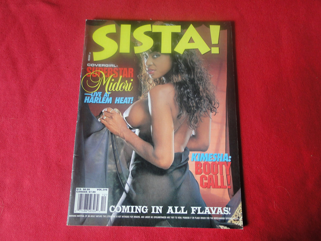 Vintage Nude Erotic Sexy Adult Magazine Sista Midori           EA