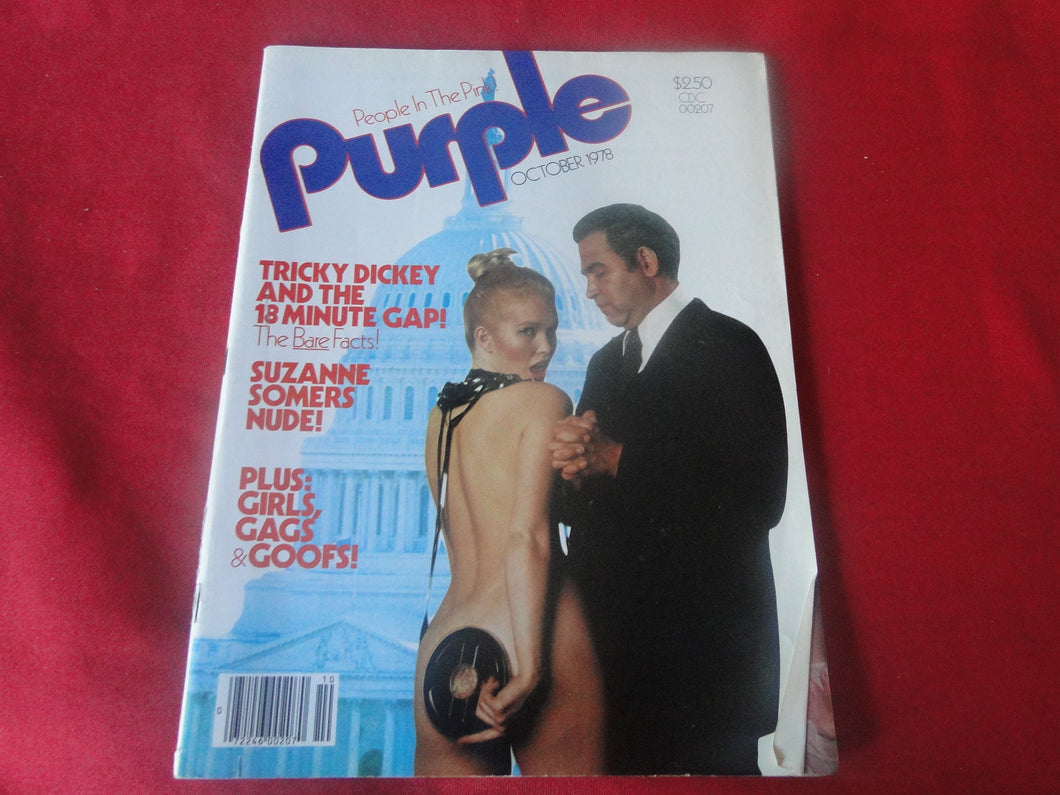 Vintage Nude Erotic Sexy Adult Magazine Purple October 1978      JB66