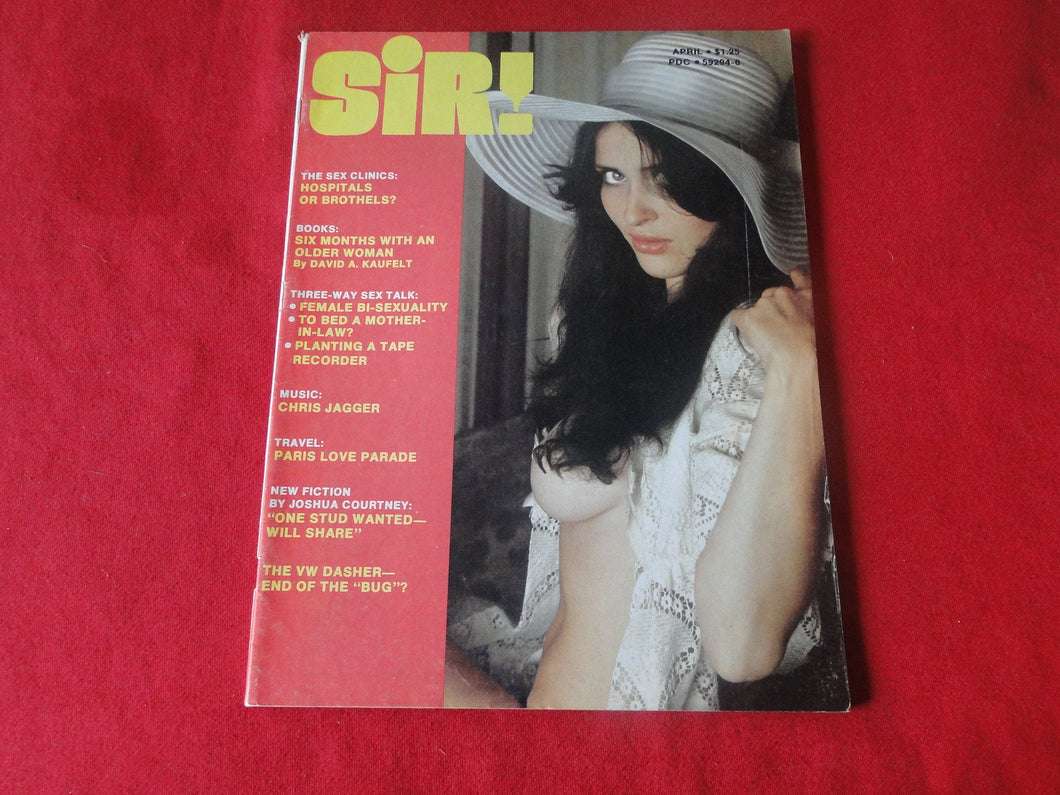 Vintage Nude Erotic Sexy Adult Magazine Sir April 1974     P89