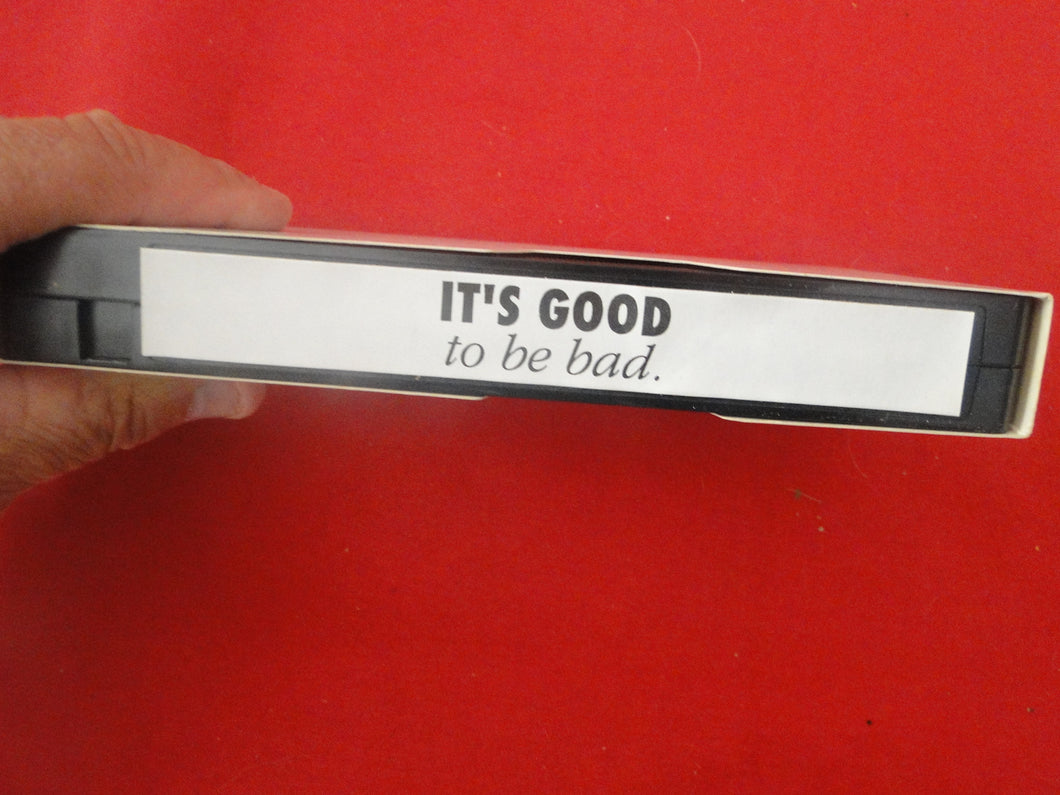 Vintage Adult Erotic VHS Tape Movie Gay Interest It's Good To Be Bad     10