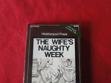 Load image into Gallery viewer, Vintage Erotic Adult Paperback Book/Novel Greenleaf The Wife's Naughty Week 1980     A
