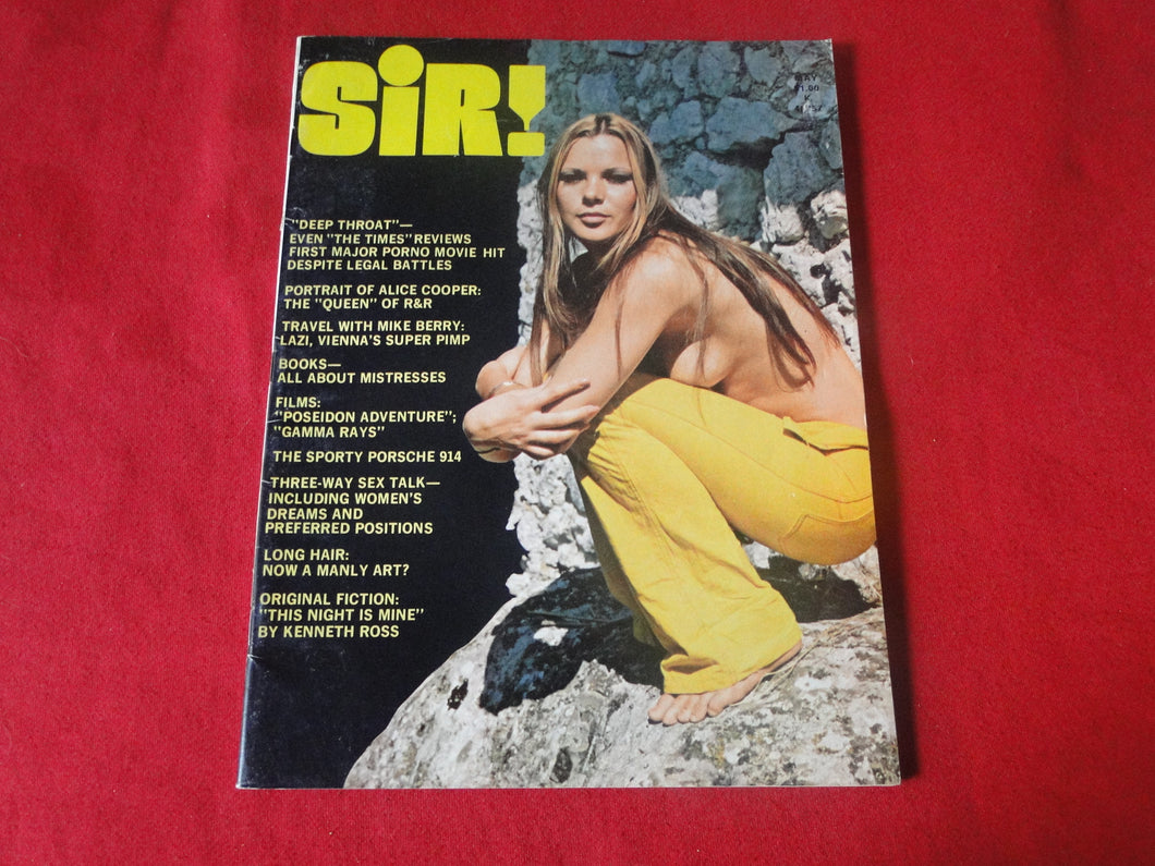 Vintage Nude Erotic Sexy Adult Magazine Sir May 1973          P89
