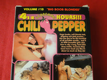 Load image into Gallery viewer, Vintage Adult XXX VHS Porn Tape Chili Pepper Big Boob Blondes Crystal Wilder      X30
