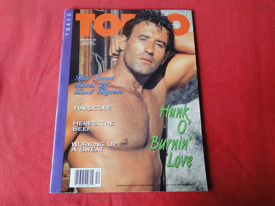 Vintage Adult Erotic Sexy Magazine Gay Interest Torso December 1994      JB40