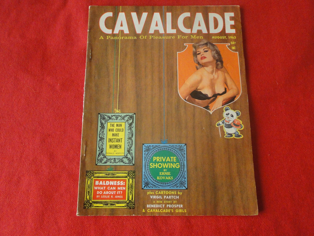 Vintage Nude Erotic Sexy Adult Magazine Cavalcade August 1963       P89