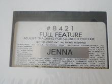 Load image into Gallery viewer, Vintage Adult XXX VHS Porn Tape Adult Video Movie Jenna        BS
