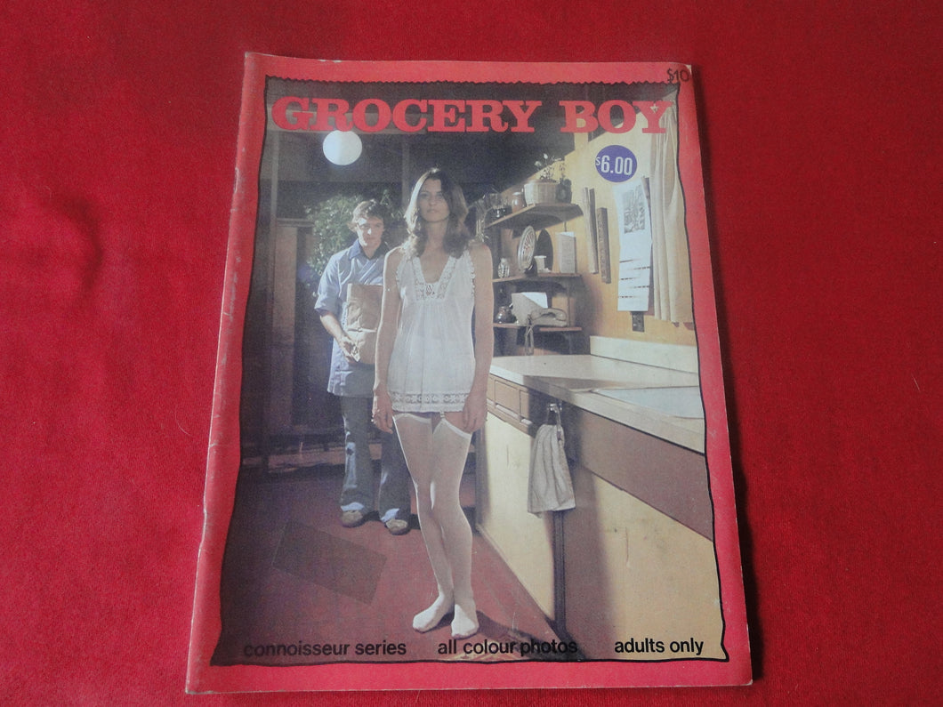 Vintage Nude Erotic Sexy Adult Magazine Grocery Boy             P70