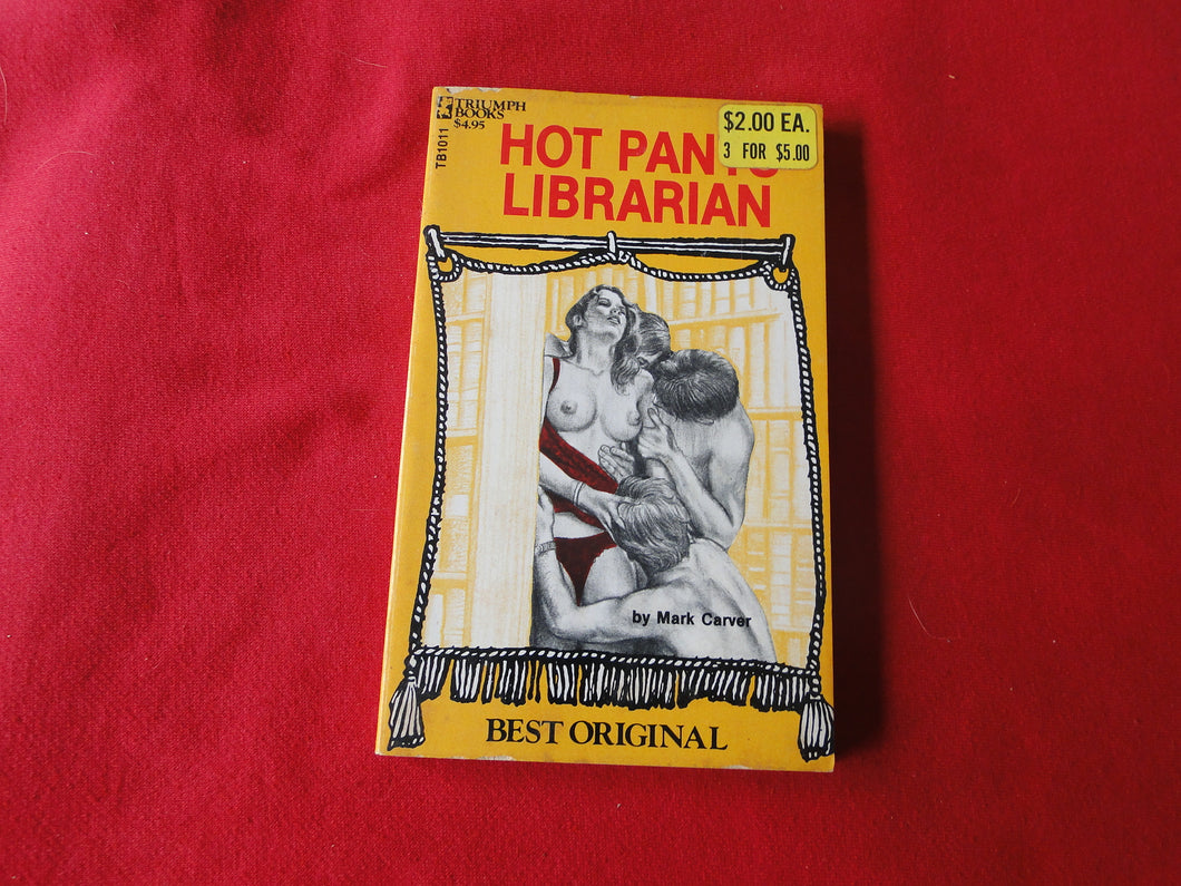 Vintage Erotic Adult Paperback Book/Novel Hot Pants Librarian 1988      G4
