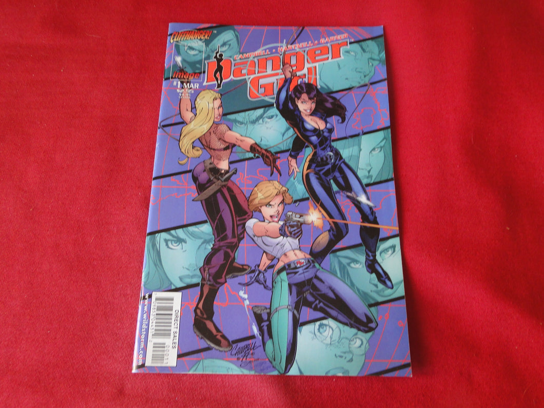 Vintage Nude Erotic Sexy Adult Men's Comic Book Danger Girl #1 March 1998      PB3