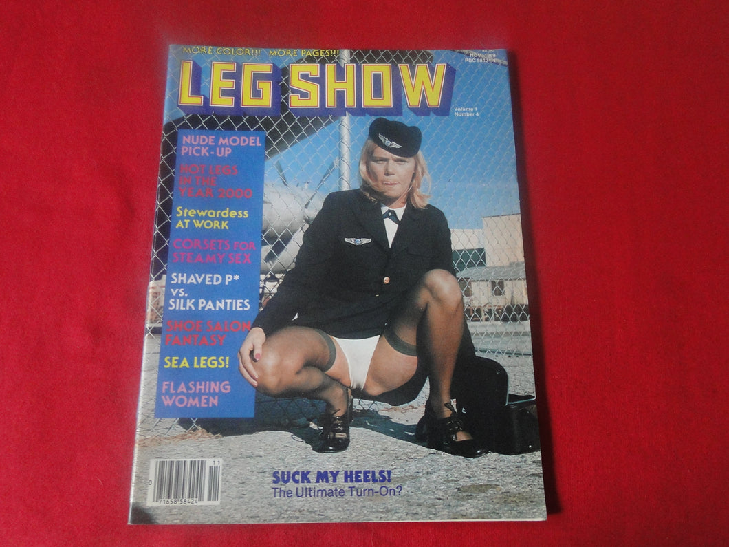 Vintage Nude Erotic Sexy Adult Magazine Leg Show November 1980        P70