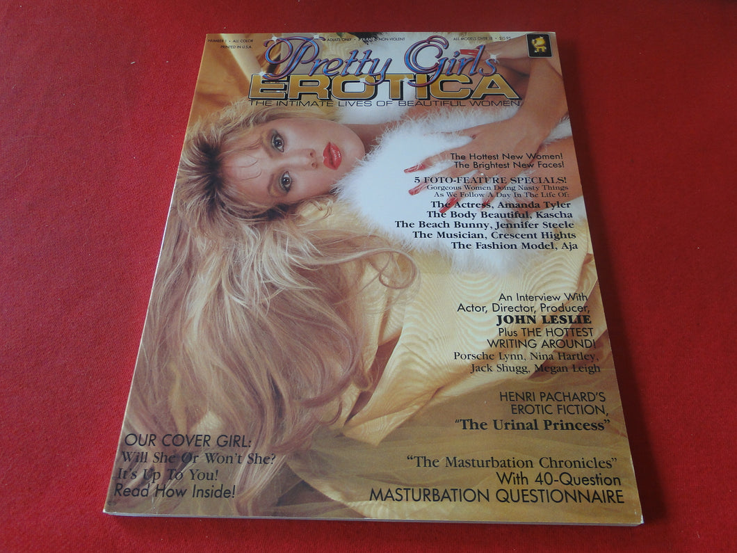Vintage Nude Erotic Sexy Adult Magazine Pretty Girls Erotica ALL COLOR       JB28