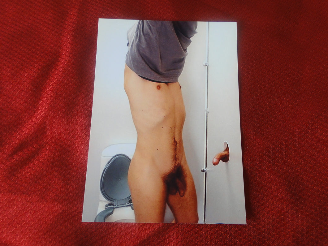 Vintage Gay Interest Nude Hot Hung Male Photo 5 x 7 Glory Hole     H52
