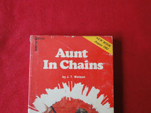 Load image into Gallery viewer, Vintage Erotic Adult Paperback Book/Novel Aunt In Chains Greenleaf 1982      G4
