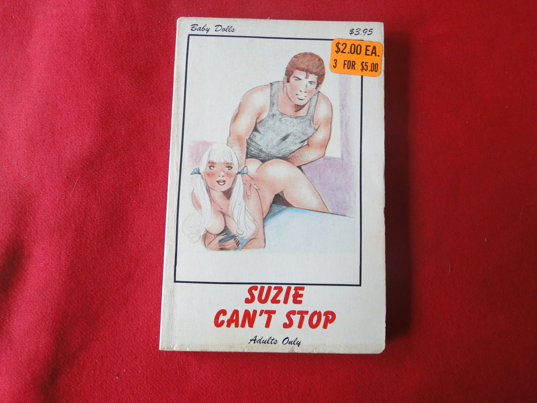 Vintage Erotic Adult Paperback Book/Novel Suzie Can't Stop        G4