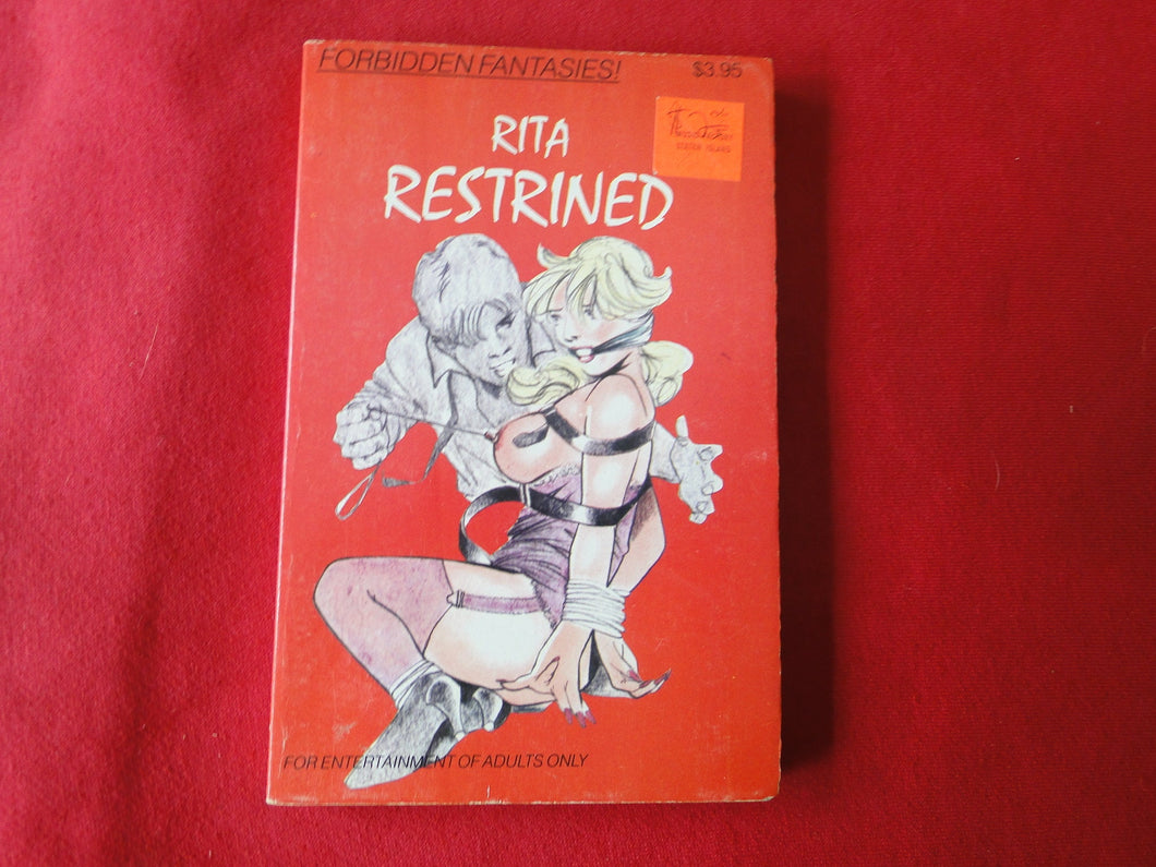 Vintage Erotic Adult Paperback Book/Novel Rita Restrined Forbidden Fantasies    G5