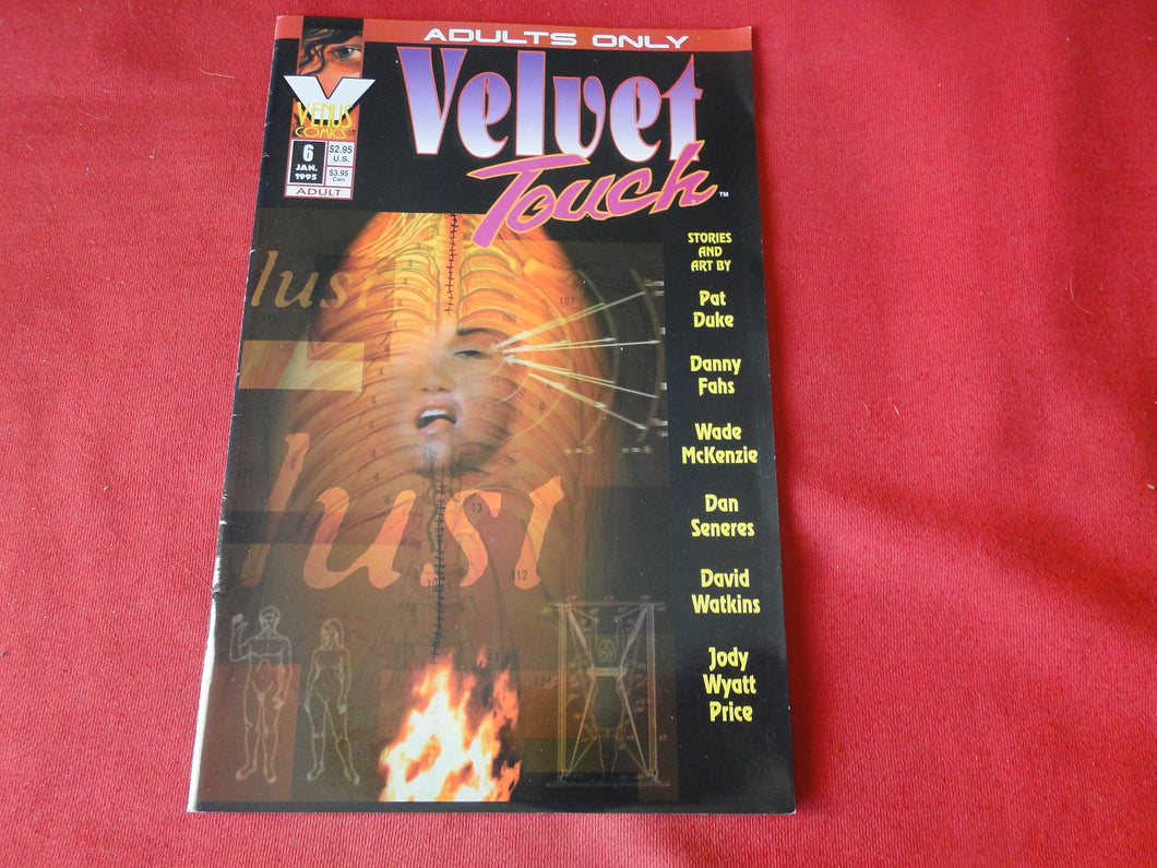 Vintage Nude Erotic Sexy Adult Men's Comic Book Velvet Touch 6 Jan. 1995   PB3