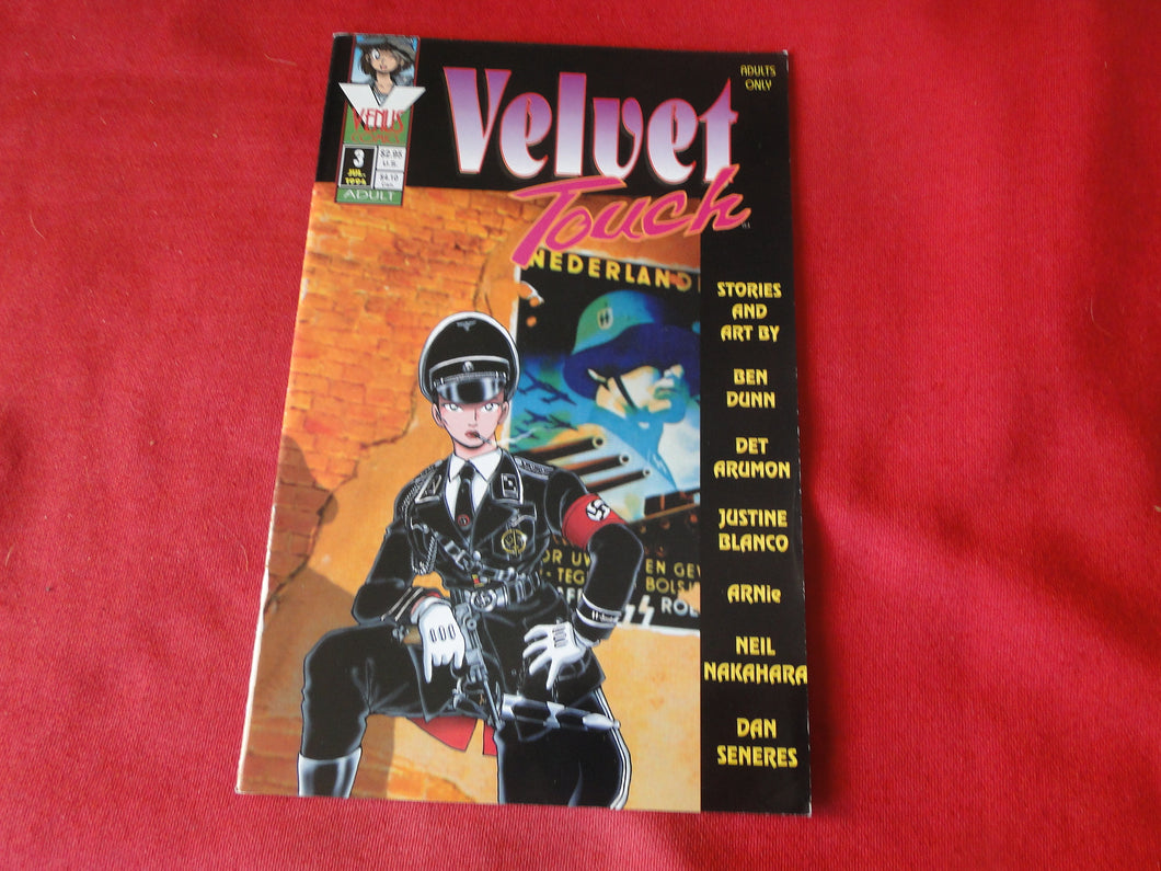 Vintage Nude Erotic Sexy Adult Men's Comic Book Velvet Touch 3 July 1994      PB3
