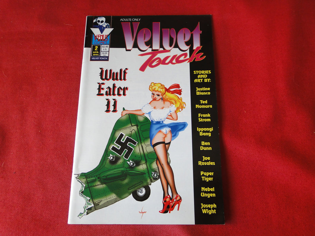 Vintage Nude Erotic Sexy Adult Men's Comic Book Velvet Touch 2 January 1994   PB3