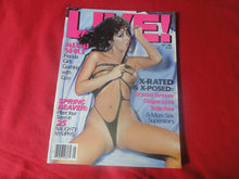 Load image into Gallery viewer, Vintage Nude Erotic Sexy Adult Magazine Live Sept. 1985       JB59
