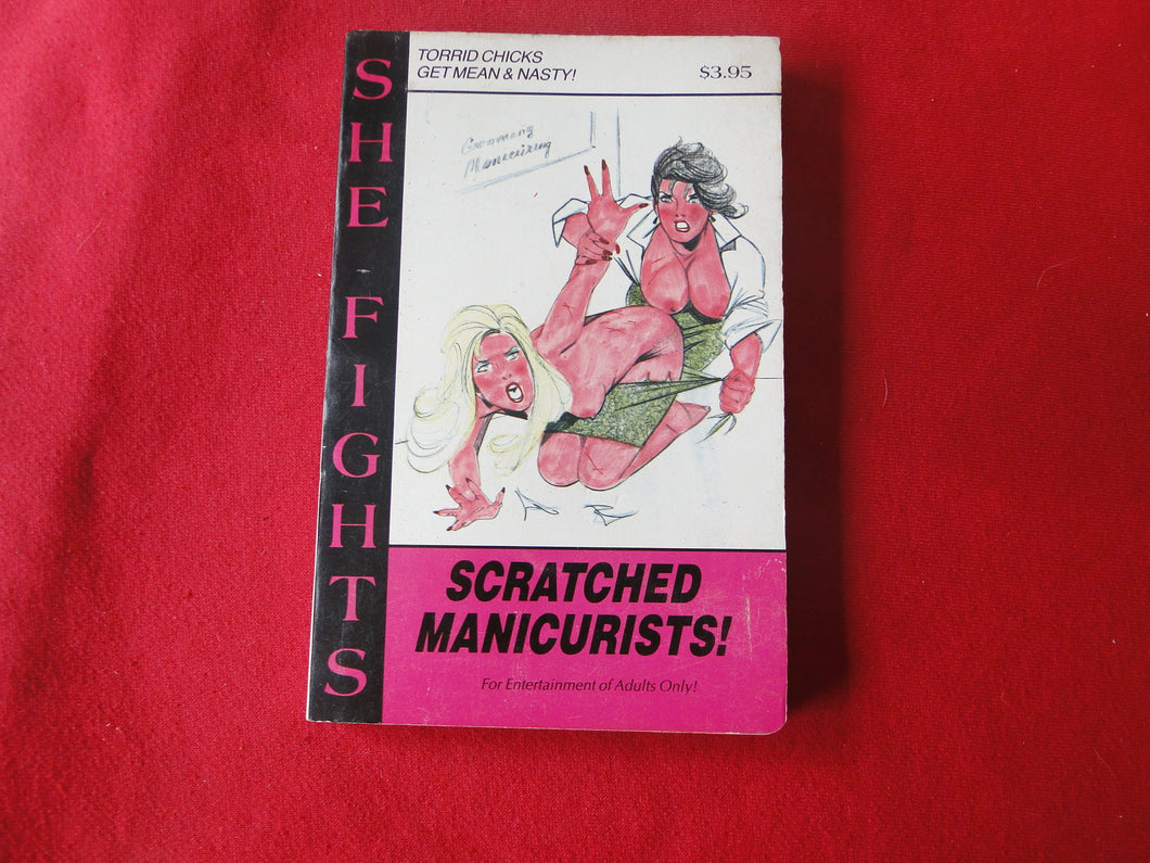 Vintage Erotic Adult Paperback Book/Novel Scratched Manicurists         G5