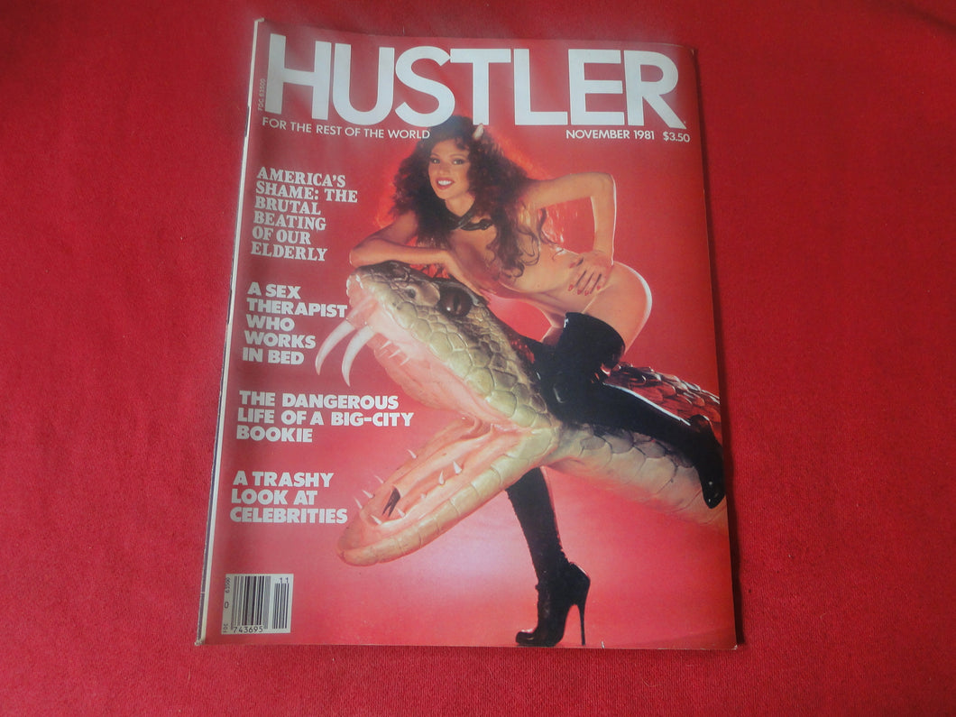 Vintage Nude Erotic Sexy Adult Magazine Hustler November 1981     P70