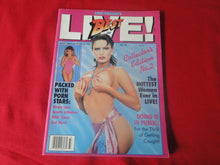 Load image into Gallery viewer, Vintage Nude Erotic Sexy Adult Magazine Live Fall 1987 Ginger Lynn Nikki Charm    JB59
