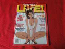 Load image into Gallery viewer, Vintage Nude Erotic Sexy Adult Magazine Live Summer 1988          JB59
