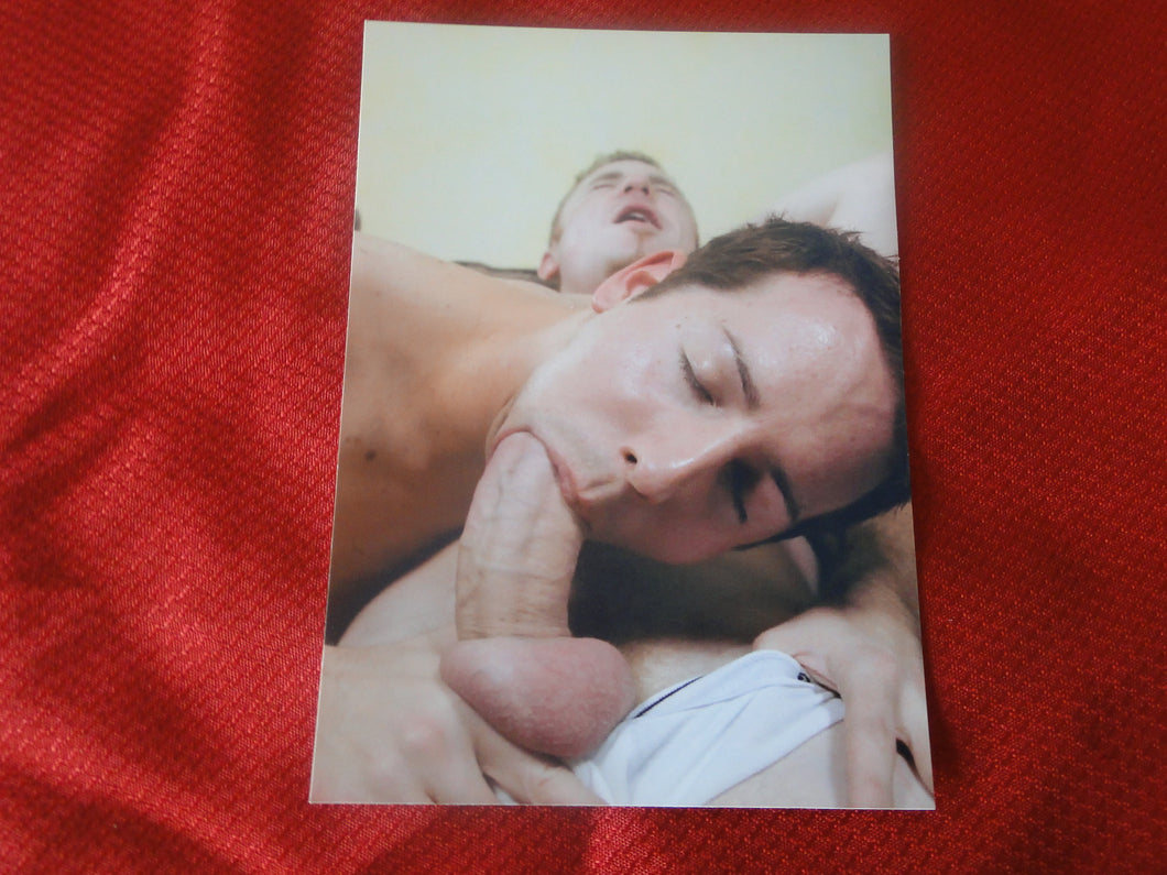 Vintage Gay Interest Nude Hot Hung Male Photo 5 x7 Blowjob    H52