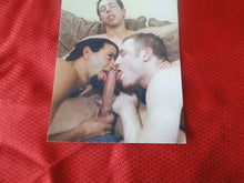 Load image into Gallery viewer, Vintage Gay Interest Nude Hot Hung Male Photo 5 x7 Threesome Blowjob     H52
