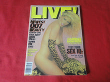 Load image into Gallery viewer, Vintage Nude Erotic Sexy Adult Magazine Live May 1985 Sian Adey Jones    JB59
