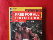 Load image into Gallery viewer, Vintage Erotic Adult Paperback Book/Novel Free For All Cheerleader Greenleaf     G5
