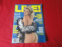 Load image into Gallery viewer, Vintage Nude Erotic Sexy Adult Magazine Live July 1986 Christy Canyon Nikki Charm  JB59
