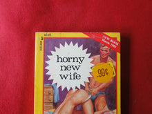 Load image into Gallery viewer, Vintage Erotic Adult Paperback Book/Novel Horny New Wife 1985 Greenleaf     G5
