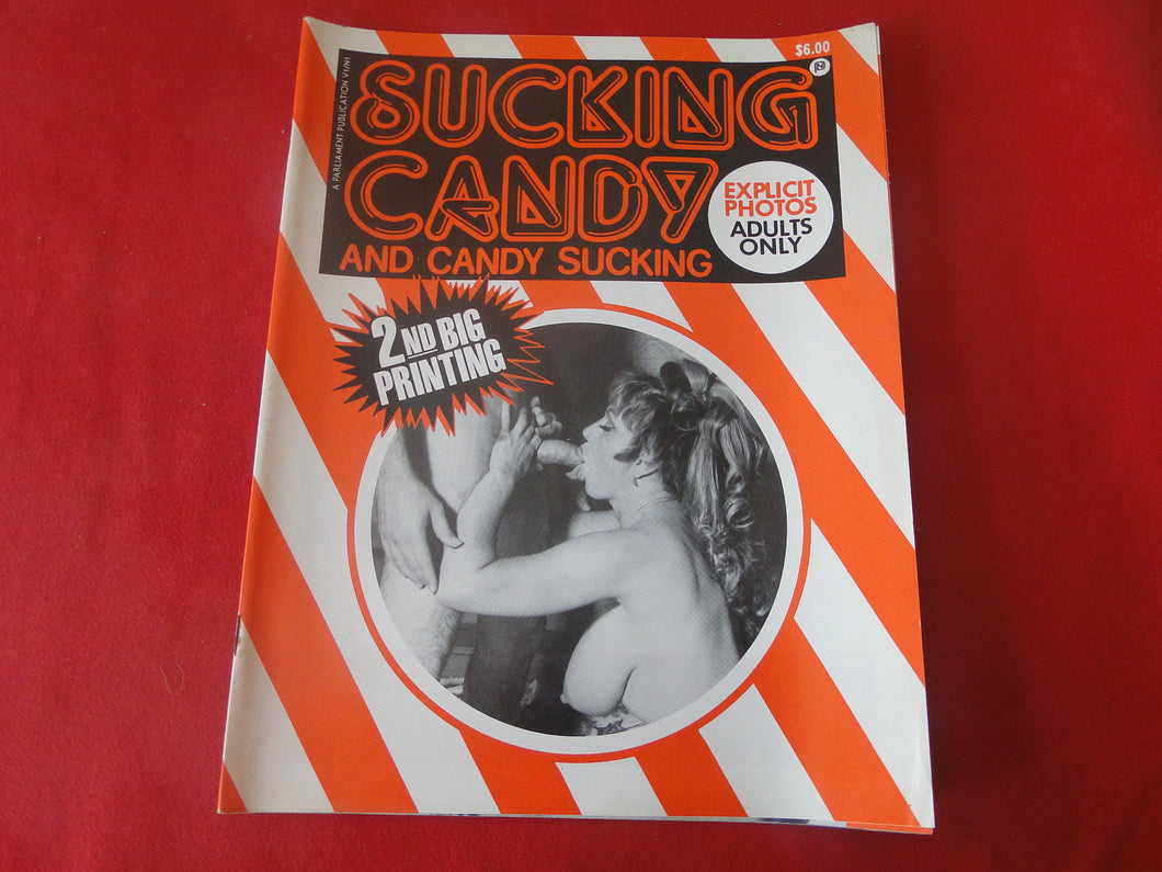 Vintage Nude Erotic Sexy Adult Magazine Sucking Candy 1982        GM