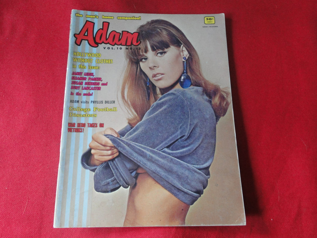 Vintage Nude Erotic Sexy Adult Magazine Adam December 1966     JB34
