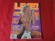 Load image into Gallery viewer, Vintage Nude Erotic Sexy Adult Magazine Live January 1986   JB35
