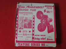 Load image into Gallery viewer, Vintage 8MM Adult Pornographic Smoker Stag Film European Films        X12
