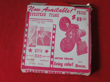 Load image into Gallery viewer, Vintage 8MM Adult Pornographic Smoker Stag Film European Films        X12

